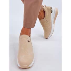 Hense Aprikosenkeilschuhe beige 2