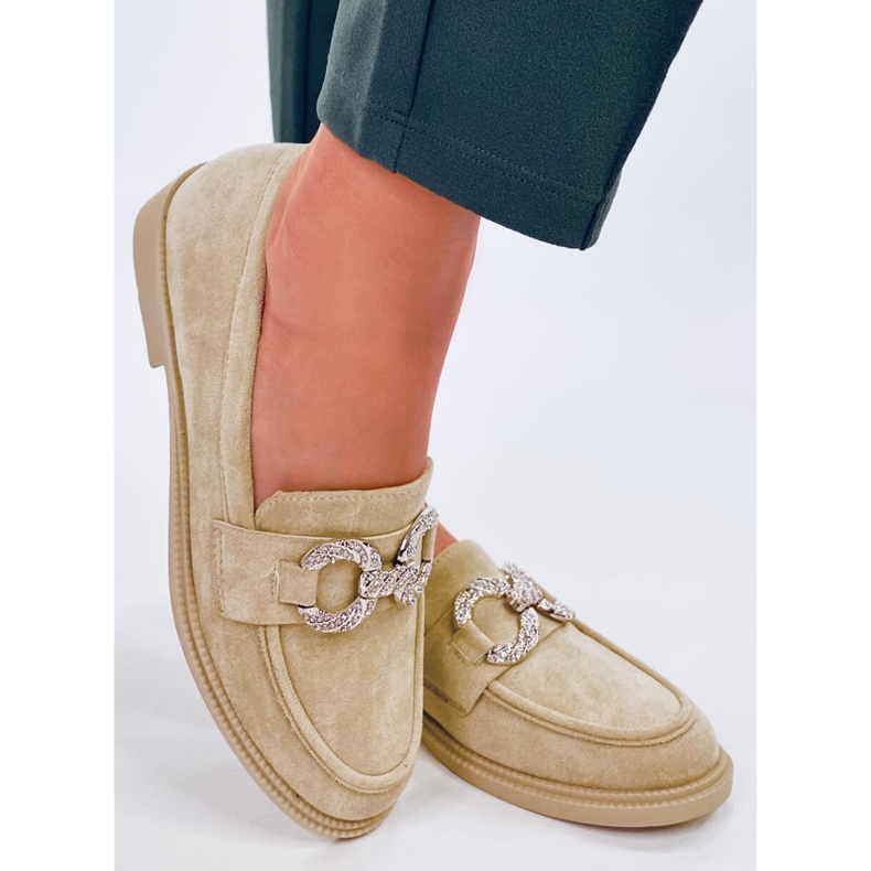 Klassische Daimer Green-Wildledermokassins grün 2