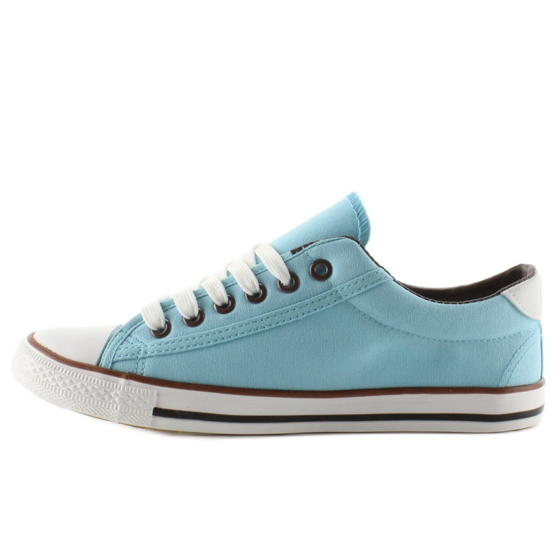 Damenturnschuhe, Gesicht, blaues Finish 1