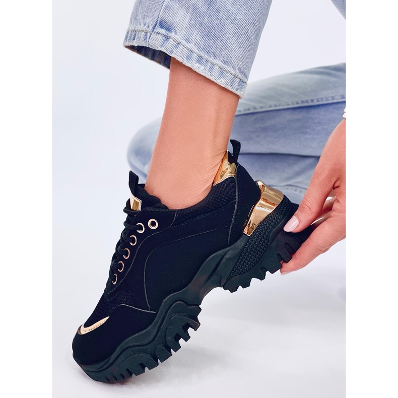 Fleis Schwarze Damen-Sportschuhe 1