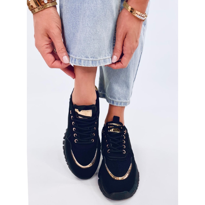 Fleis Schwarze Damen-Sportschuhe 2