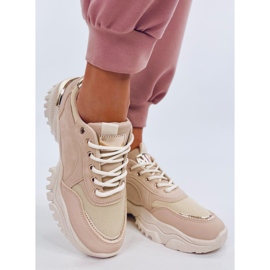 Fleis Beige Damen-Sportschuhe 2