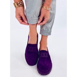 Plateau-Mokassins mit Schnalle Leena Purple lila 2