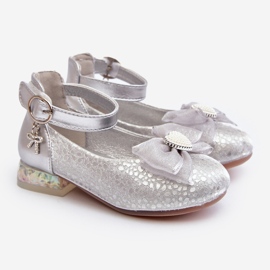 Kinder-Ballerinas mit silberner Schleife Nanthea 1