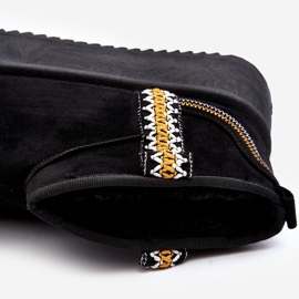 Plateau-Schneestiefel mit schwarzem Udra-Muster 1