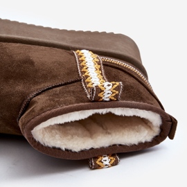 Plateau-Schneestiefel mit dunkelgrünem Udra-Muster 1