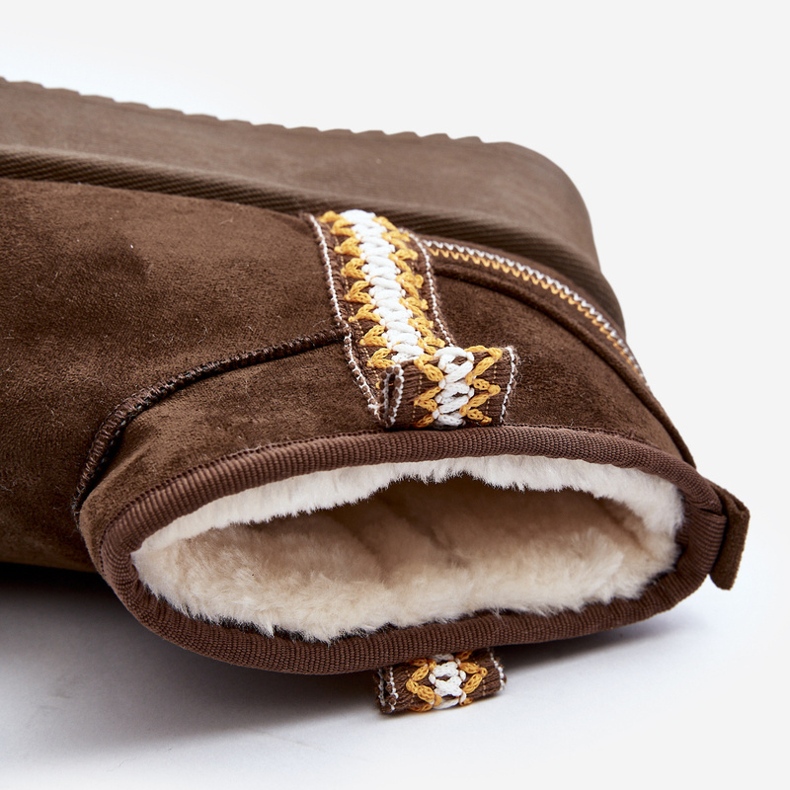 Plateau-Schneestiefel mit dunkelgrünem Udra-Muster 1