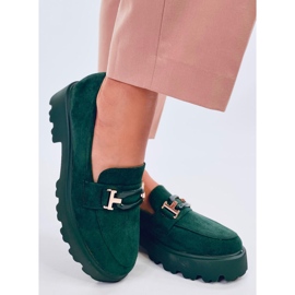 Ralfes Green Wildleder-Mokassins für Damen grün 1