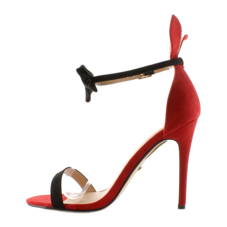 Sandalen an einer Nadel mit Ohren ZJ-15P Rot 1