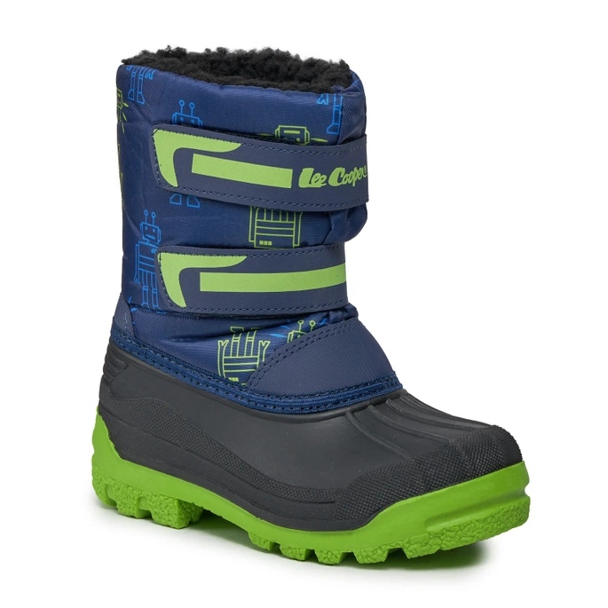 Schwarze Lee Cooper LCJ-23-44-2006K NAVY/FUCHSIA Schneestiefel 1