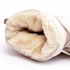 Seastar Damen-Plateau-Schneestiefel mit Schnürung, Beige 4