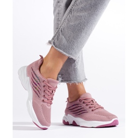 TRENDI Sportschuhe Turnschuhe lila rosa 1