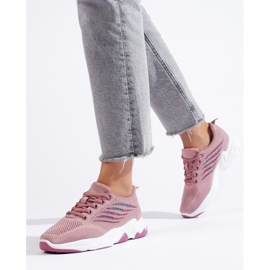 TRENDI Sportschuhe Turnschuhe violett rosa 2