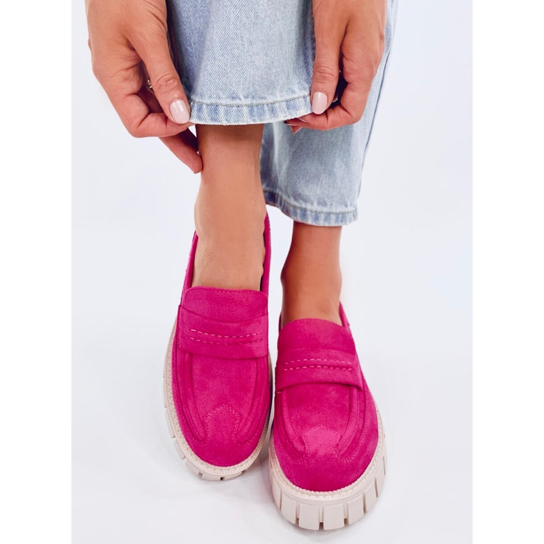 Plateau-Loafer von Chandra Peach rosa 1