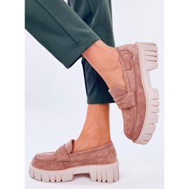 Chandra Khaki Plateau-Loafer beige 2