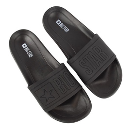 Strandhausschuhe aus schwarzem Gummi Big Star DD274A271 1