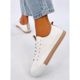 Monae Champagne Damenturnschuhe weiß 2