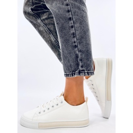 Monae Beige Damen-Sneaker weiß 2