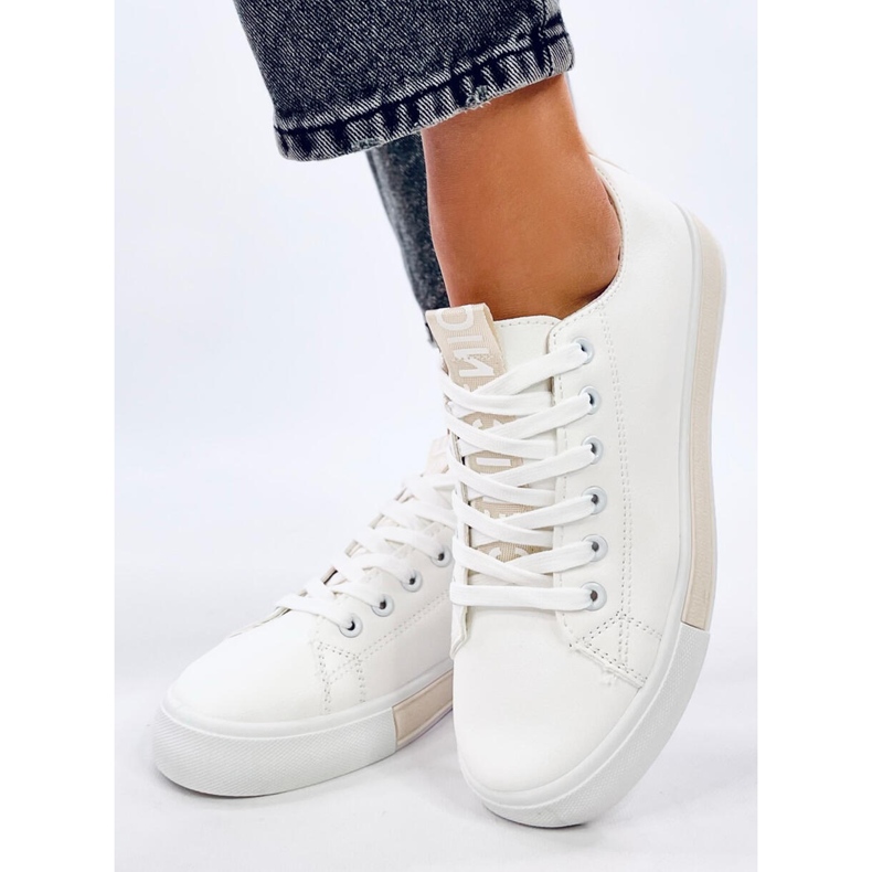 Monae Beige Damen-Sneaker weiß 1