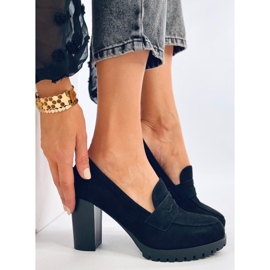 Vannia Schwarze Slipper mit hohen Absätzen 1