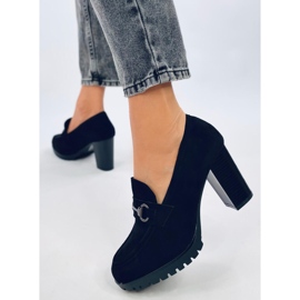 Desira Schwarze Slipper mit hohen Absätzen 2