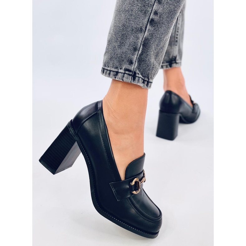 Varvai Schwarze Slipper mit hohen Absätzen 2