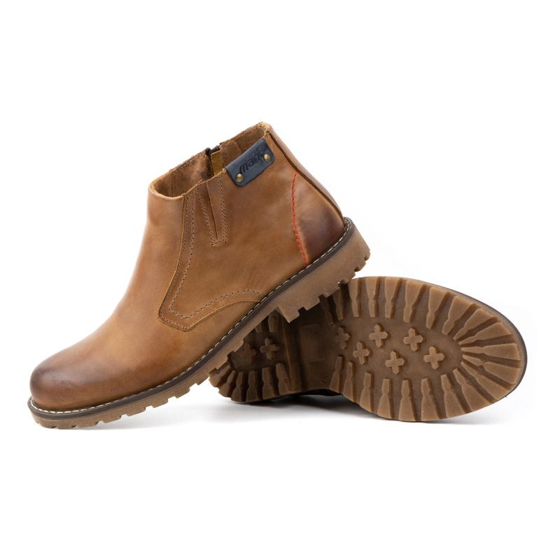 Olivier Isolierte Herrenstiefel 815 rot braun 3