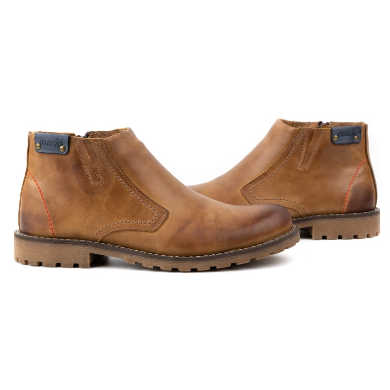 Olivier Isolierte Herrenstiefel 815 rot braun 7