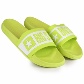 Limette Sport-Flip-Flops für Damen Big Star LL274742 grün 1