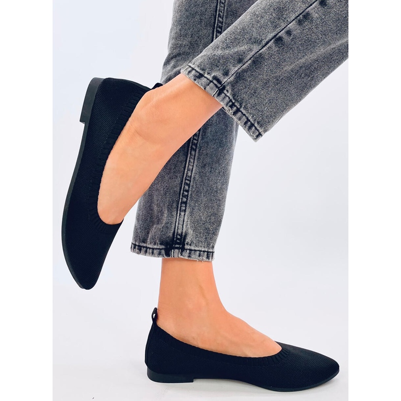 Schwarze durchbrochene Ballerinas von Kreiss 1