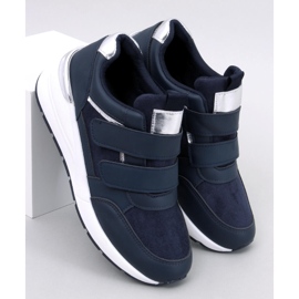 Moulton Navy Keilsneaker mit Klettverschluss blau 1