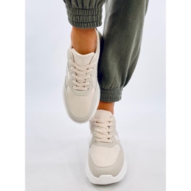 Clervie Beige Keilsneaker 1