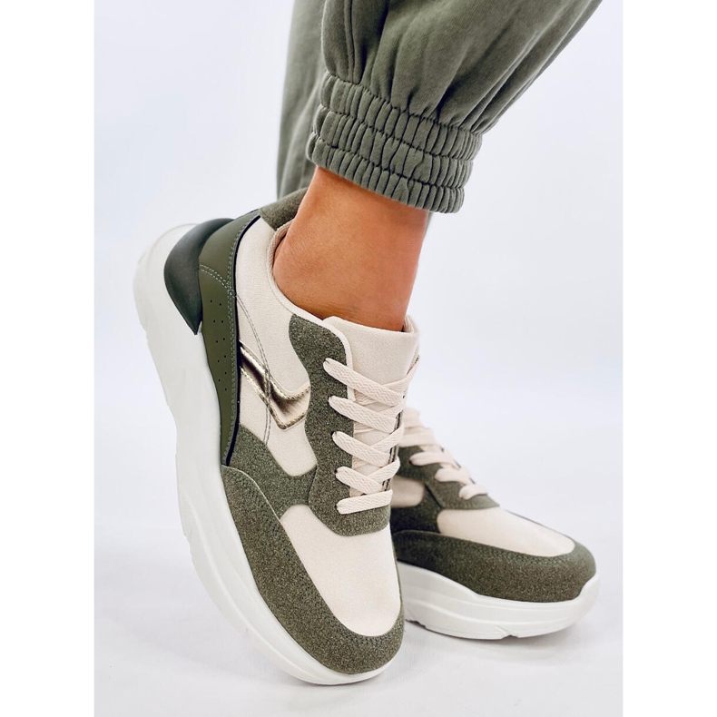 Clervie Green Keilsneaker grün 1