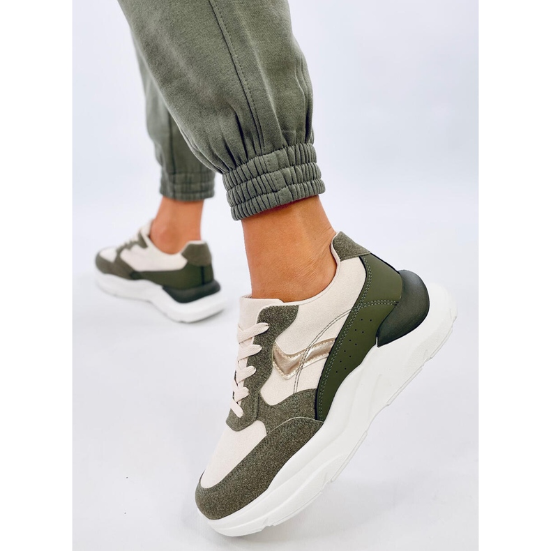 Clervie Green Keilsneaker grün 2