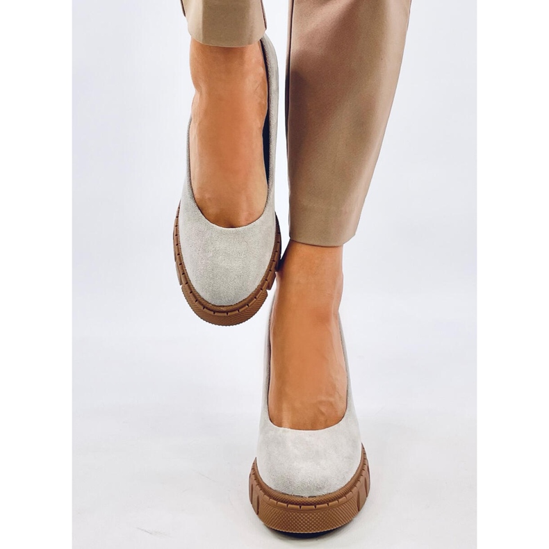 Angela Grey High-Heel- und Plateau-Pumps grau 1