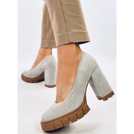 Angela Grey High-Heel- und Plateau-Pumps grau 2