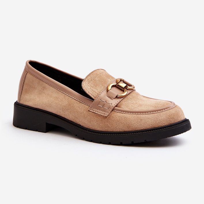 Klassische Damen-Mokassins in Beige von Fiviana 1