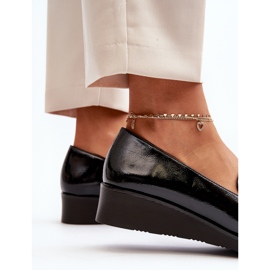 Vinceza Damen-Slipper aus Lackleder in Schwarz von Polike 1