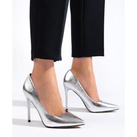 Goodin Modische High Heels silber- 1