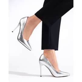 Goodin Modische High Heels silber- 2
