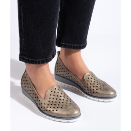 Durchbrochene Goldherren für Damen von Daszyński golden 1