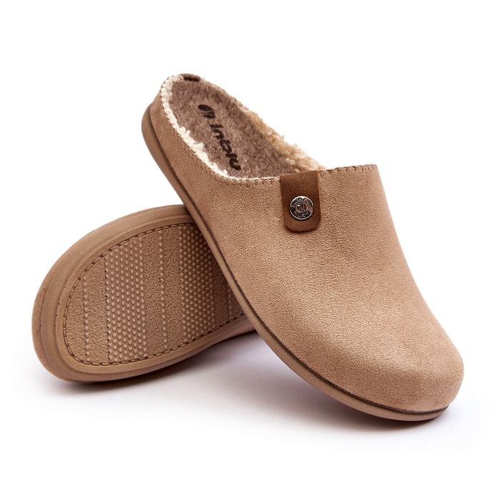 Inblu Damen-Hausschuhe, Hausschuhe, GF000011, Beige 1