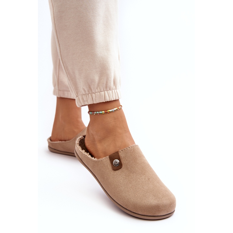 Inblu Damen-Hausschuhe, Hausschuhe, GF000011, Beige 3