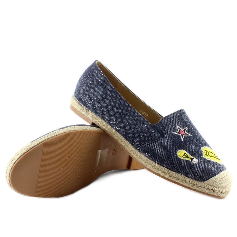 Espadrilles mit JH21p D. Blauen Patches marineblau 1