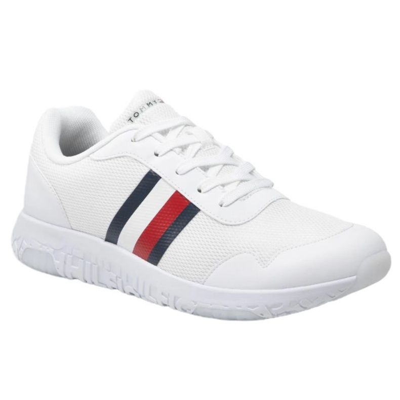 Tommy Hilfiger Lightweight Knit Runner M Schuhe FM0FM04158 weiß 1