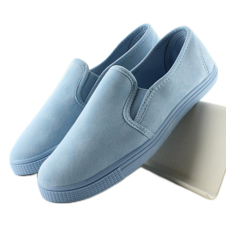 Weiche Slip-On-Sneakers JX40P L. Blau 1