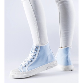 Blaue High-Top-Sneaker von Pozzuolo 1