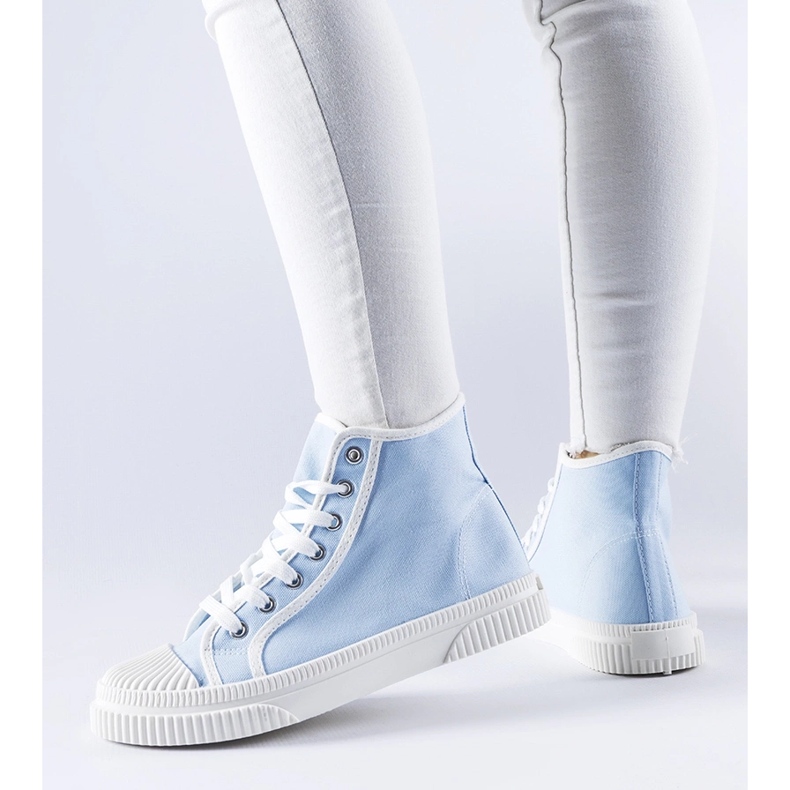 Blaue High-Top-Sneaker von Pozzuolo 1