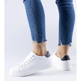 Weiße und schwarze Bourassa-Sneaker 1