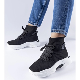 Schwarze High-Top-Sneaker von Vigatto 1